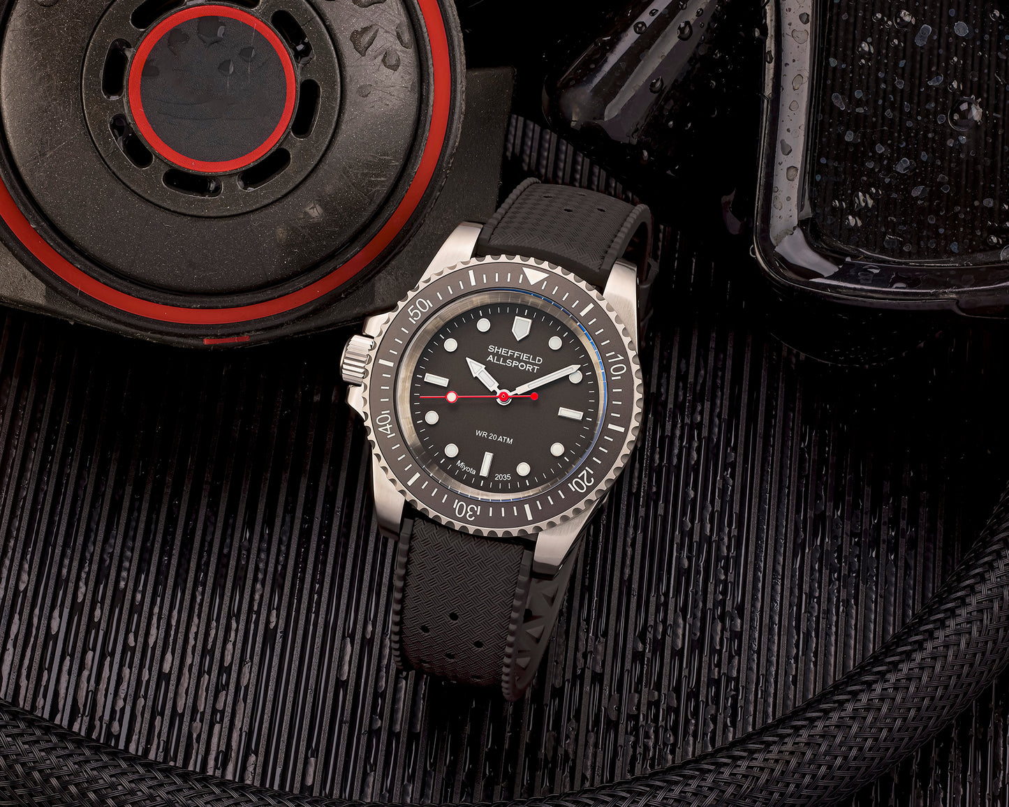 ALLSPORT 1 Classic Gray Dial and Bezel, Left-Side Crown